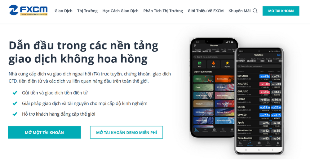 Sàn FXCM là gì